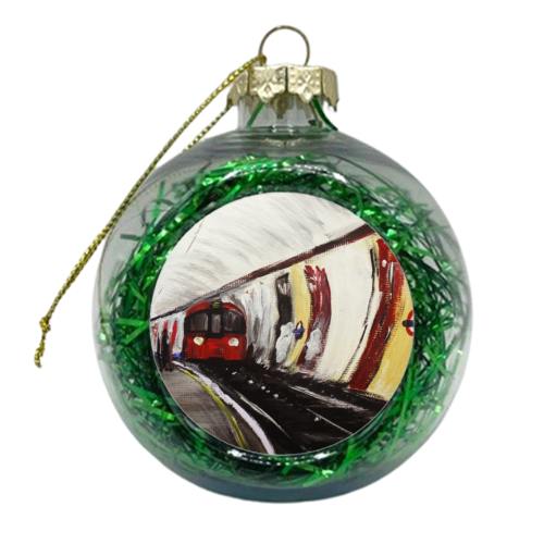 London Underground Wood Green Part 2 - xmas bauble by James Jefferson Peart