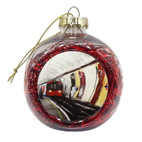 London Underground Wood Green Part 2 - xmas bauble by James Jefferson Peart