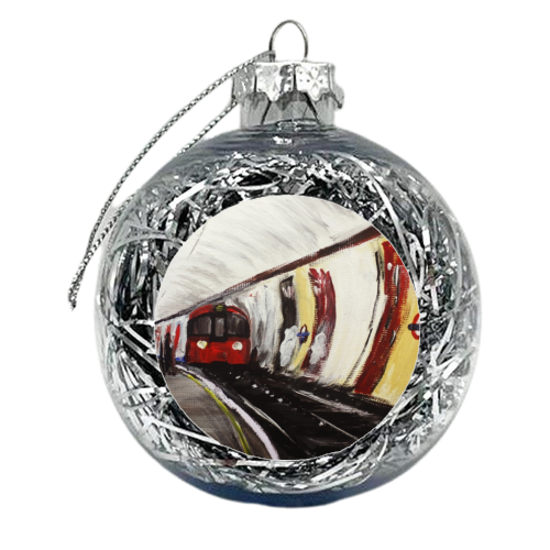 London Underground Wood Green Part 2 - xmas bauble by James Jefferson Peart