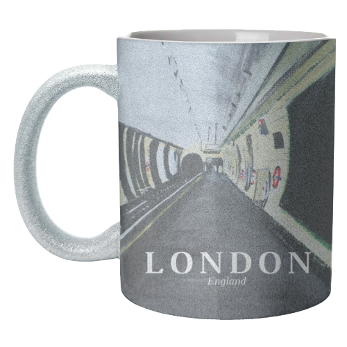 London Underground Wood Green - unique mug by James Jefferson Peart