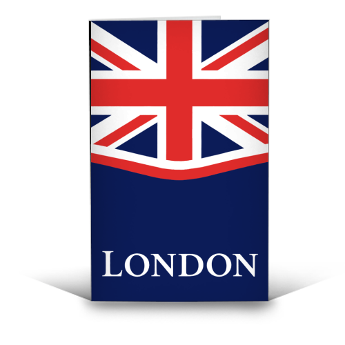 London Union Jack - funny greeting card by Ms Doodle