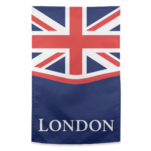 London Union Jack - funny tea towel by Ms Doodle