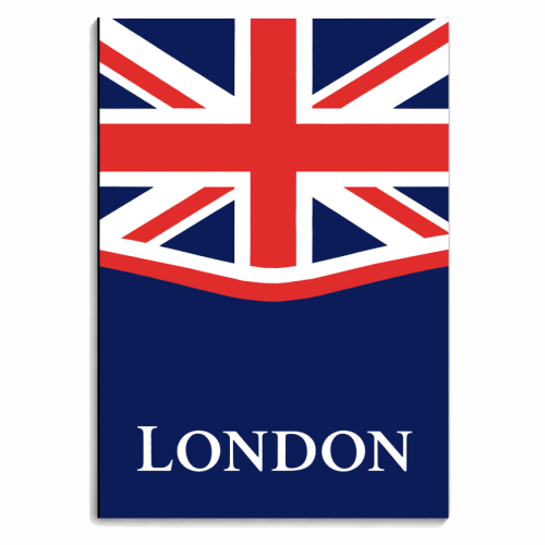 London Union Jack - personalised A4, A5, A6 notebook by Ms Doodle