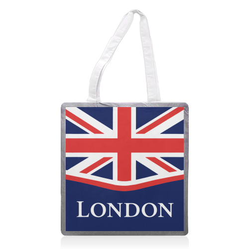 London Union Jack - printed canvas tote bag by Ms Doodle