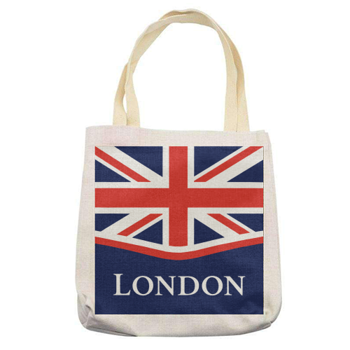London Union Jack - printed canvas tote bag by Ms Doodle