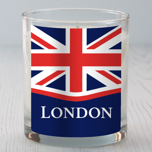 London Union Jack - scented candle by Ms Doodle