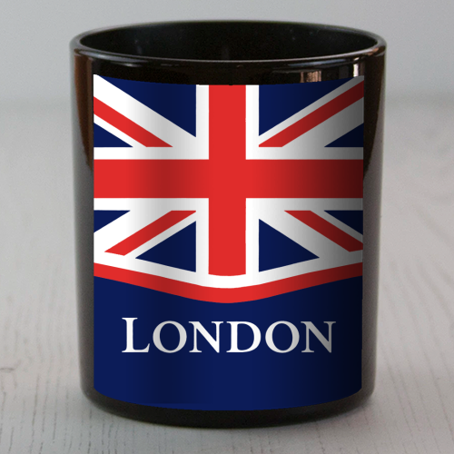 London Union Jack - scented candle by Ms Doodle