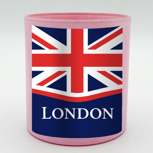 London Union Jack - scented candle by Ms Doodle