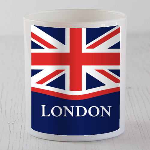 London Union Jack - scented candle by Ms Doodle