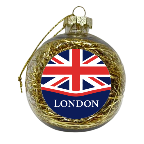 London Union Jack - xmas bauble by Ms Doodle