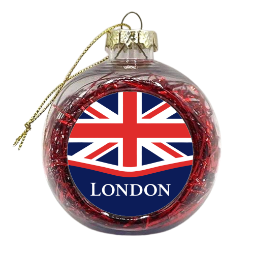 London Union Jack - xmas bauble by Ms Doodle