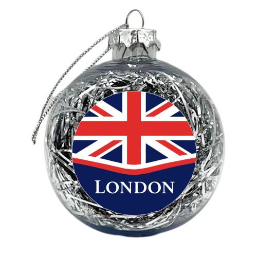 London Union Jack - xmas bauble by Ms Doodle
