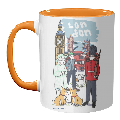 London - unique mug by Frankie Long