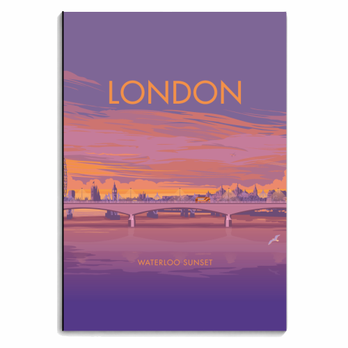 London, Waterloo Sunset. - personalised A4, A5, A6 notebook by Stephen Millership