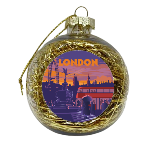 London - xmas bauble by Stephen Millership