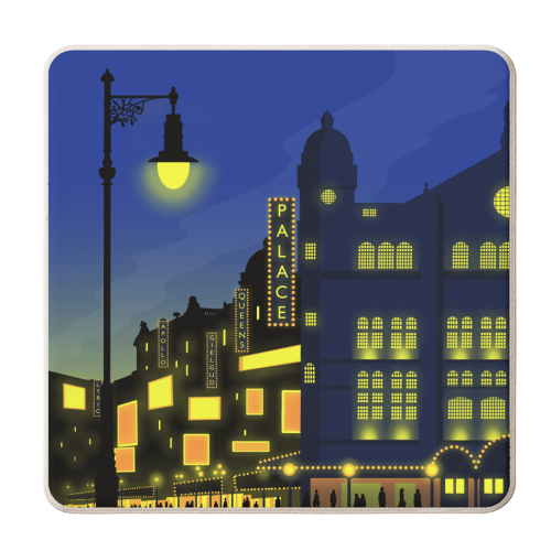 London's Theatreland - personalised beer coaster by Richard O'Neill
