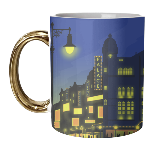 London's Theatreland - unique mug by Richard O'Neill