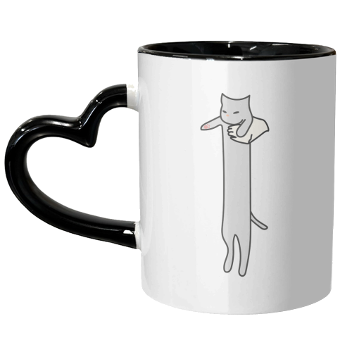 Long Cat Meme - unique mug by Move Studio
