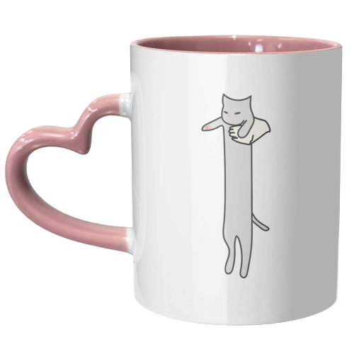 Long Cat Meme - unique mug by Move Studio