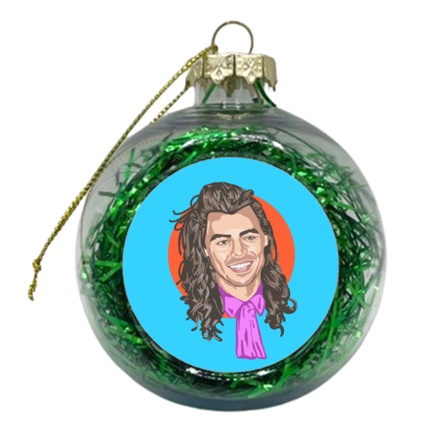 LONG HAIRED LOVER - xmas bauble by Wallace Elizabeth