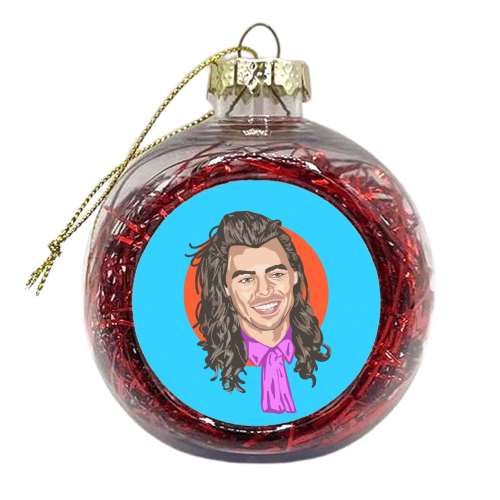 LONG HAIRED LOVER - xmas bauble by Wallace Elizabeth