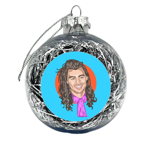 LONG HAIRED LOVER - xmas bauble by Wallace Elizabeth
