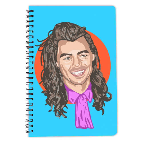 LONG HAIRED LOVER - personalised A4, A5, A6 notebook by Wallace Elizabeth