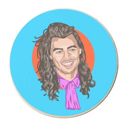 LONG HAIRED LOVER - personalised beer coaster by Wallace Elizabeth