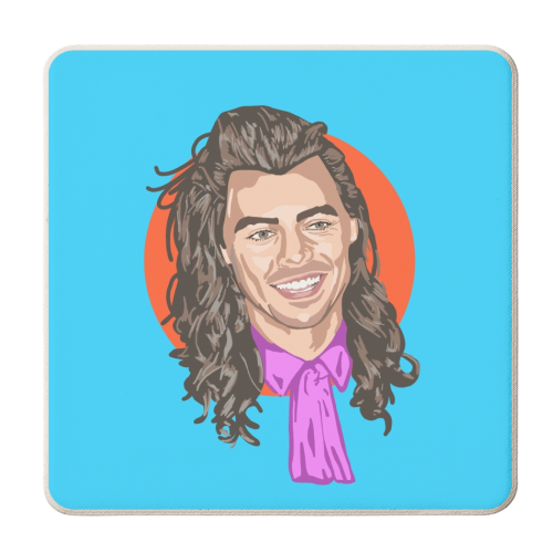 LONG HAIRED LOVER - personalised beer coaster by Wallace Elizabeth
