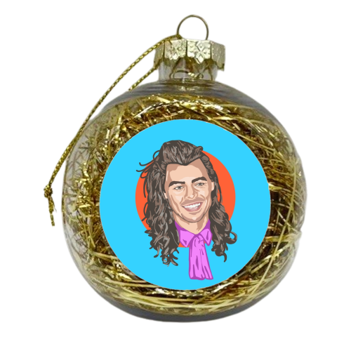 LONG HAIRED LOVER - xmas bauble by Wallace Elizabeth