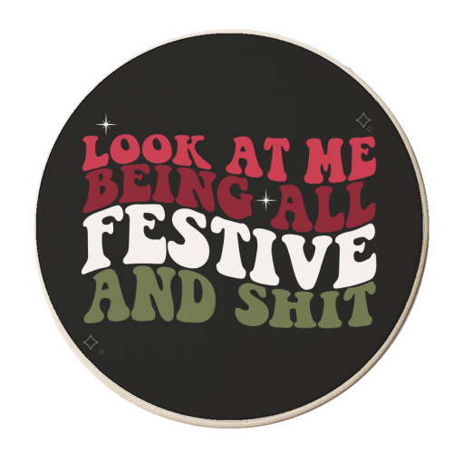 Look at Me - personalised beer coaster by Pink and Pip
