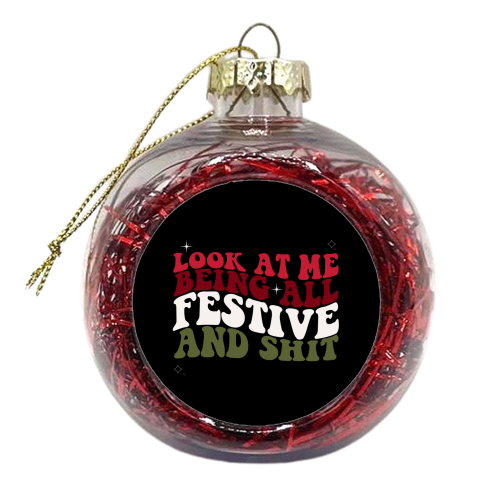 Look at Me - xmas bauble by Pink and Pip