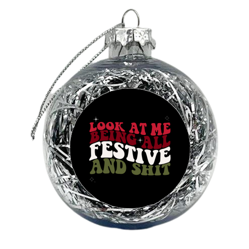 Look at Me - xmas bauble by Pink and Pip