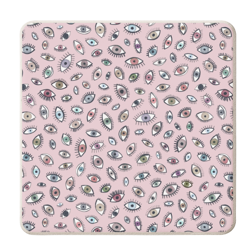 Looking Eyes - personalised beer coaster by Ninola Design