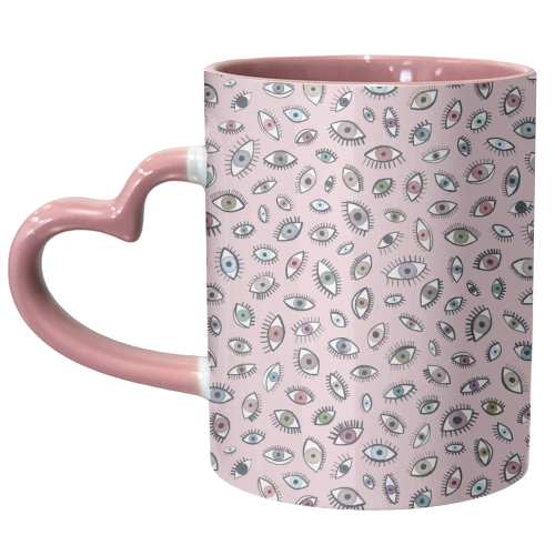 Looking Eyes - unique mug by Ninola Design