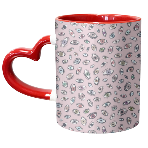 Looking Eyes - unique mug by Ninola Design