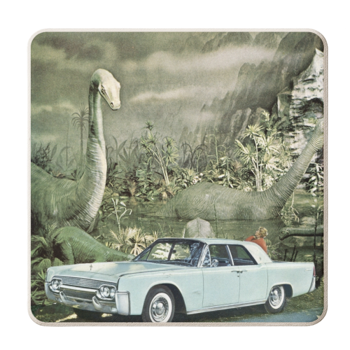 Looking into the past - personalised beer coaster by Maya Land