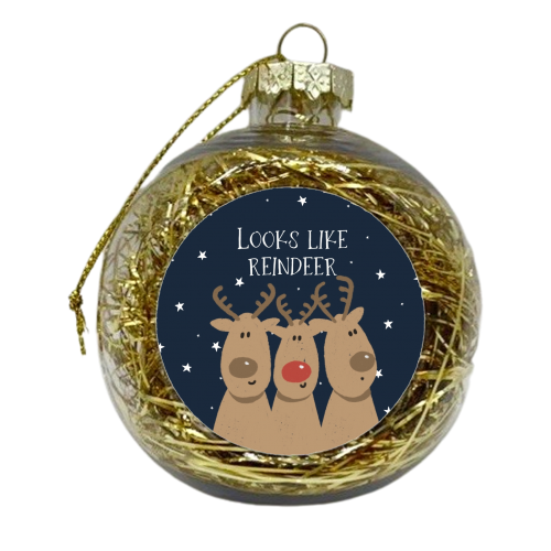 Looks like reindeer - xmas bauble by Giddy Kipper