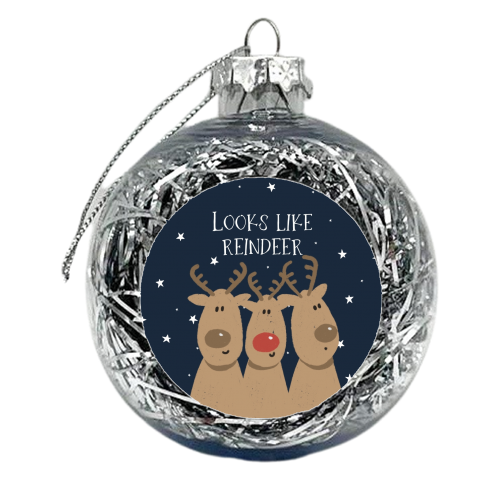 Looks like reindeer - xmas bauble by Giddy Kipper