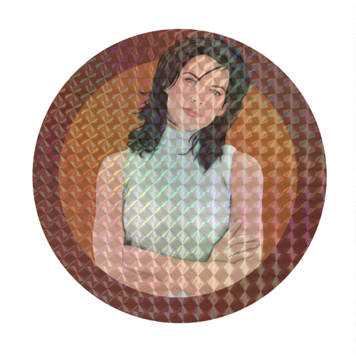 Lorelai Gilmore - Circle Sticker by Pink and Pip