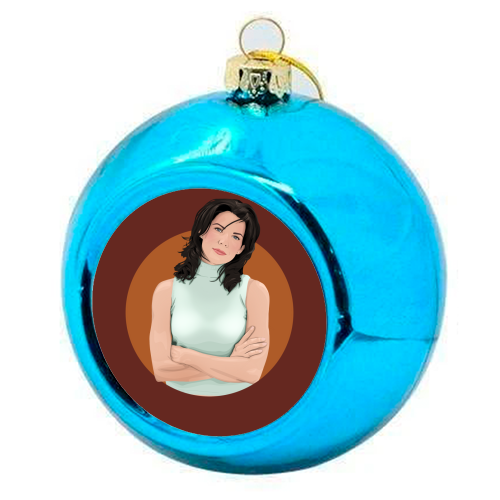 Lorelai Gilmore - colourful christmas bauble by Pink and Pip