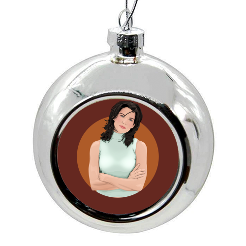 Lorelai Gilmore - colourful christmas bauble by Pink and Pip