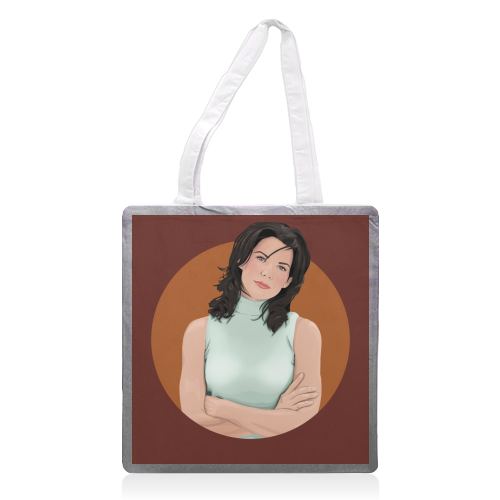 Lorelai Gilmore - printed canvas tote bag by Pink and Pip