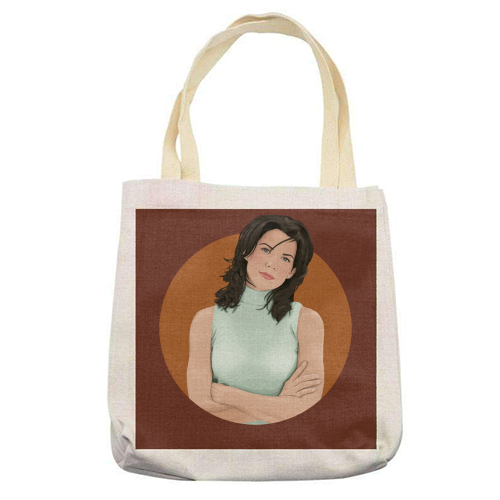 Lorelai Gilmore - printed canvas tote bag by Pink and Pip