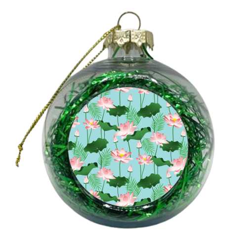 Lotus Love II - xmas bauble by Uma Prabhakar Gokhale