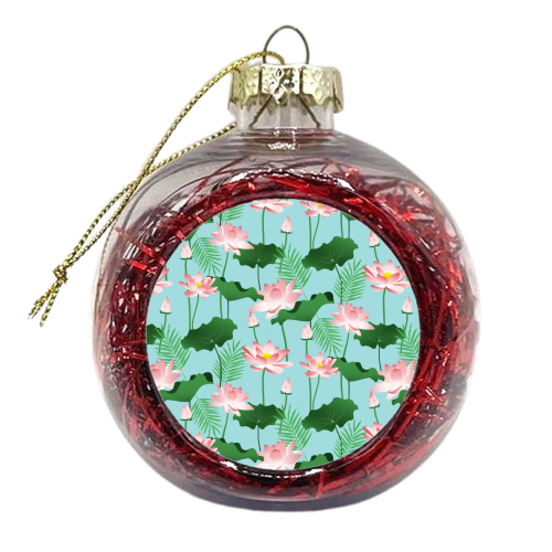 Lotus Love II - xmas bauble by Uma Prabhakar Gokhale