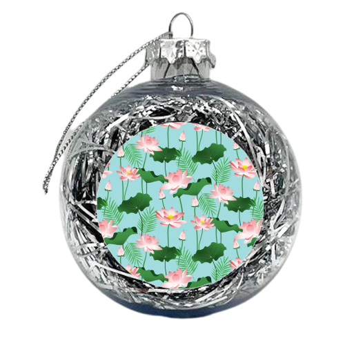 Lotus Love II - xmas bauble by Uma Prabhakar Gokhale