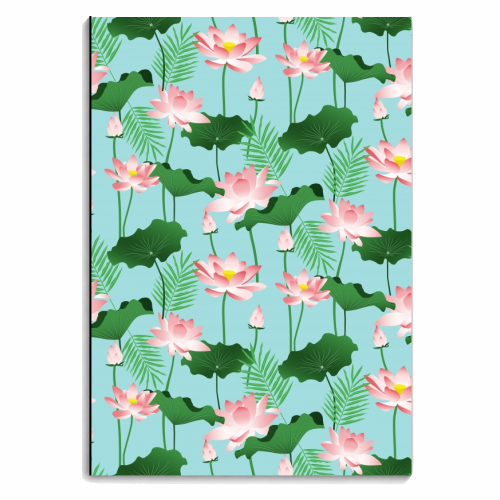 Lotus Love II - personalised A4, A5, A6 notebook by Uma Prabhakar Gokhale