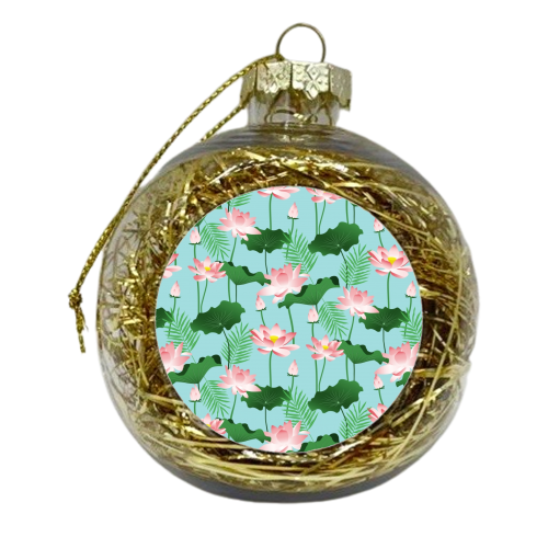 Lotus Love II - xmas bauble by Uma Prabhakar Gokhale