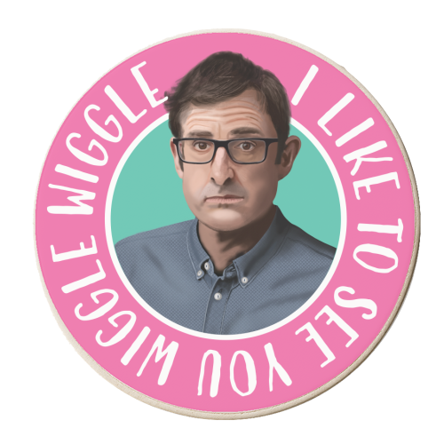 Louis Theroux - personalised beer coaster by AbiGoLucky